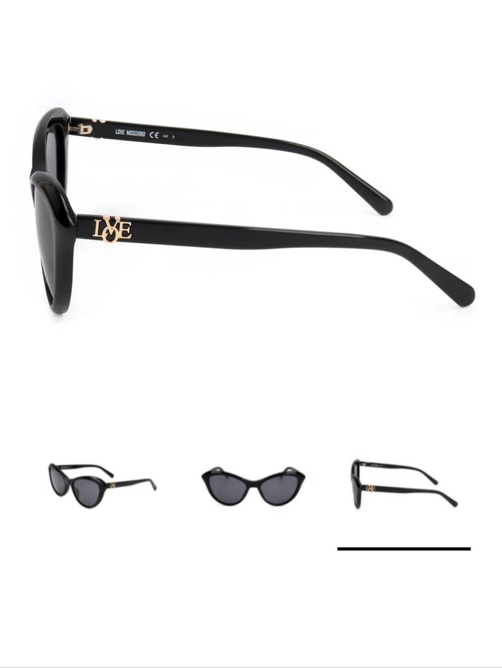 Love Moschino Sunglasses Black - Picture 4 of 11
